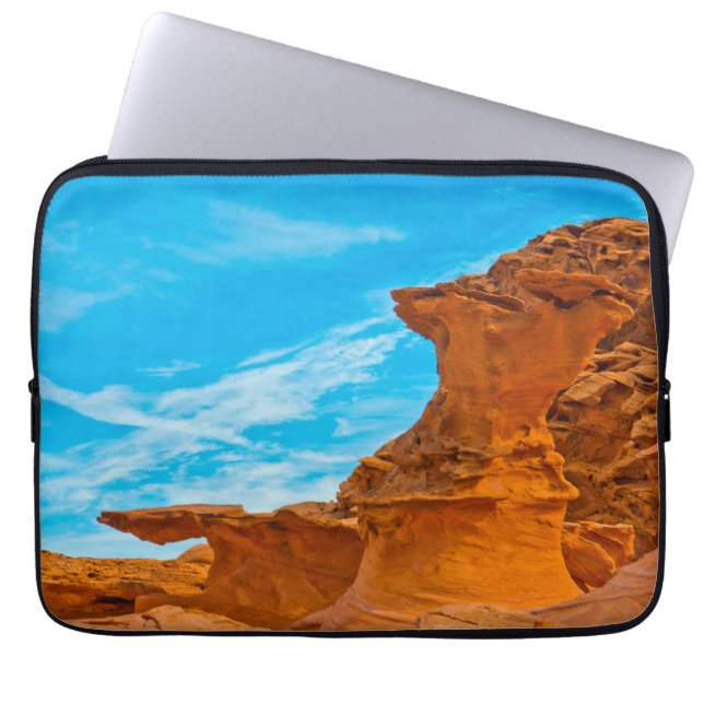 Housse Pour Ordinateur Portable Petite Finlande Red Rock Sculptures (Devant)