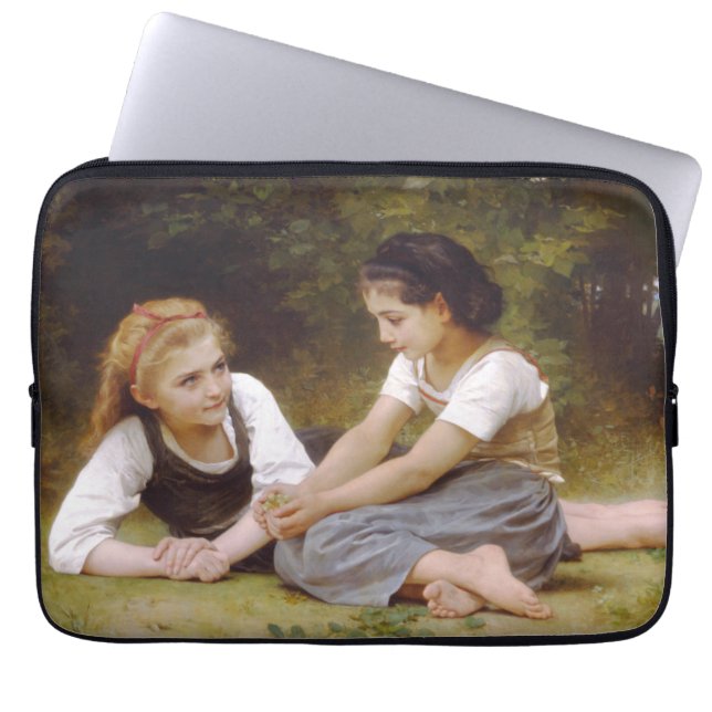 Housse Pour Ordinateur Portable Petites amies ramassent des noisettes, Les Noisett (Devant)