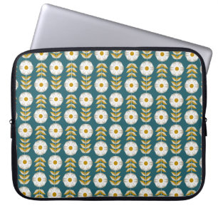 Housse Pour Ordinateur Portable Petunias blancs