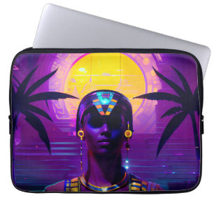Housse Pour Ordinateur Portable Pharaon Synthwave