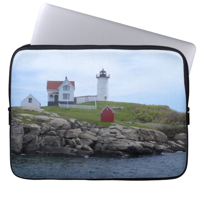 Housse Pour Ordinateur Portable Phare de protubérance - Maine (Devant)