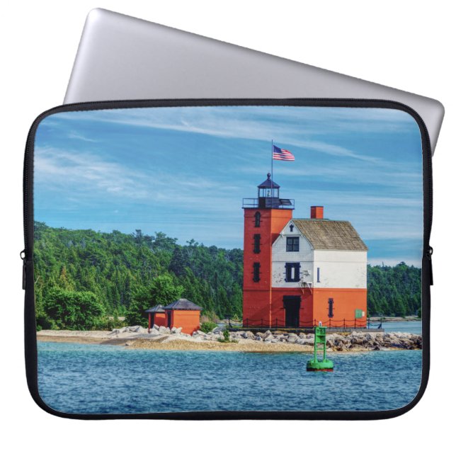 Housse Pour Ordinateur Portable Phare de Round Island (Devant)