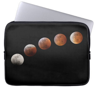 Housse Pour Ordinateur Portable Phases de la pleine lune Éclipse lunaire totale