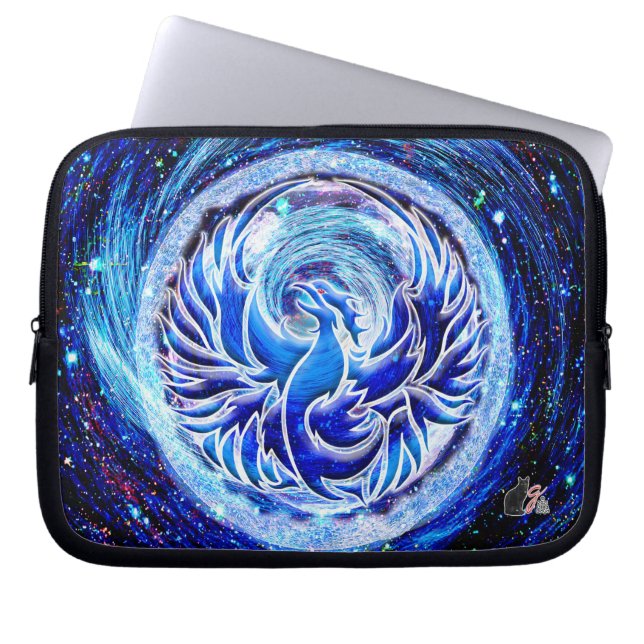 Housse Pour Ordinateur Portable Phoenix bleu 10" (Devant)