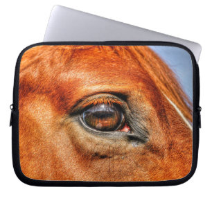 Housse Pour Ordinateur Portable Photo amoureuse des animaux du Cheval des Dun roug
