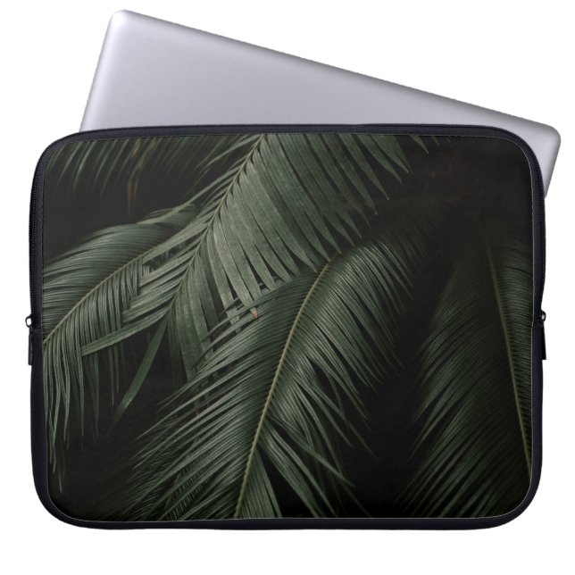 HOUSSE POUR ORDINATEUR PORTABLE PHOTO DE COCOTIER VERT (Devant)