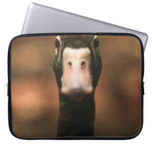 HOUSSE POUR ORDINATEUR PORTABLE PHOTO DE FERMETURE DU VISAGE DU CANARD