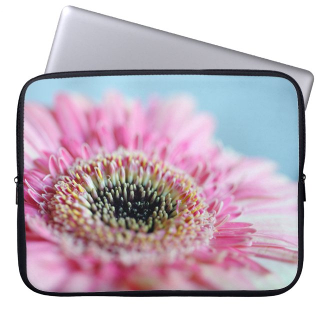 HOUSSE POUR ORDINATEUR PORTABLE PHOTO DE FLEURS ROSES (Devant)