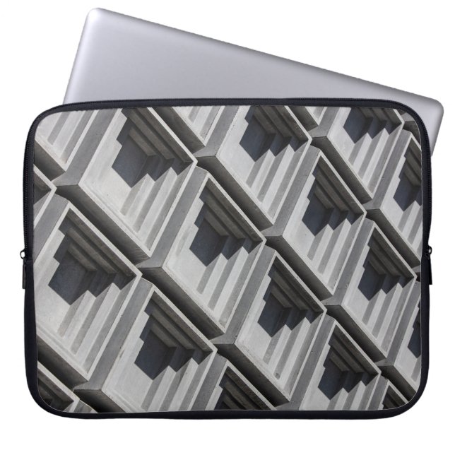 Housse Pour Ordinateur Portable Photo de l'immeuble gris (Devant)