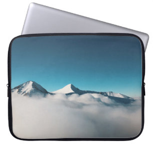 HOUSSE POUR ORDINATEUR PORTABLE PHOTO DE MONTAGNE COUVERTE DE BROQUET