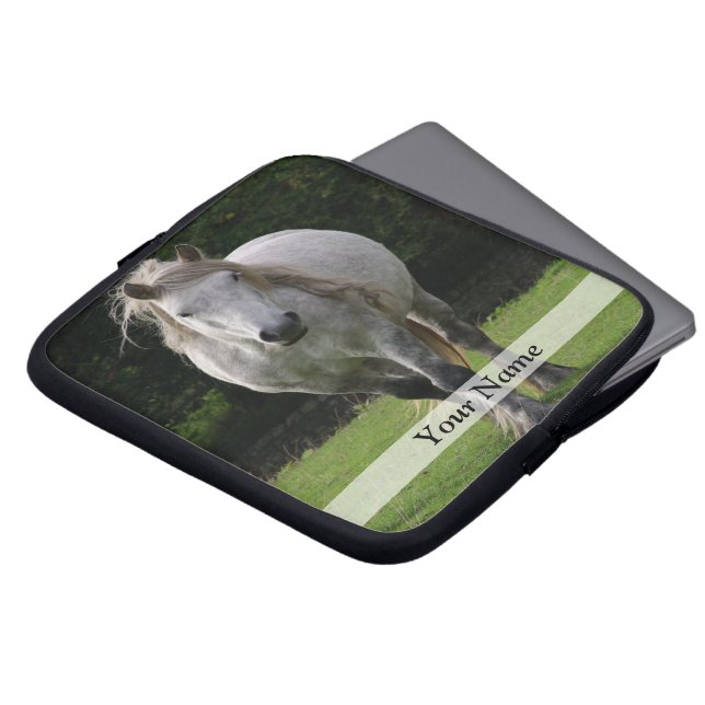 Housse Pour Ordinateur Portable Photo du poney de Cute (Devant haut)