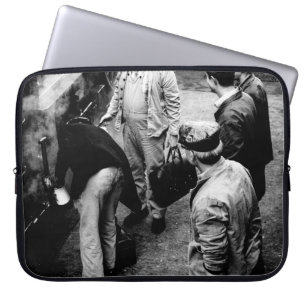 HOUSSE POUR ORDINATEUR PORTABLE PHOTO GRAYSCALE D'HOMMES À BESOIN DU TRAIN 60163