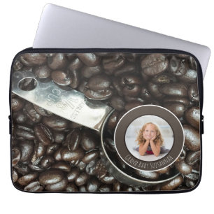 Housse Pour Ordinateur Portable Photo Personnalisée Coffee Beans Rôti Scoop Arge