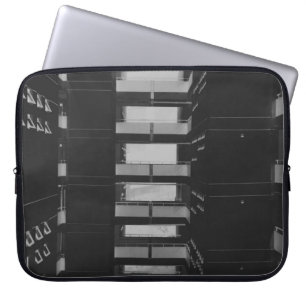HOUSSE POUR ORDINATEUR PORTABLE PHOTOGRAPHIE À GRANDE ÉCHELLE DES CABINETS RÉSEAU