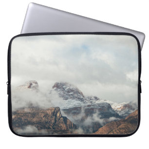 HOUSSE POUR ORDINATEUR PORTABLE PHOTOGRAPHIE DE LA GAMME DE MONTAGNES PENDANT LA J