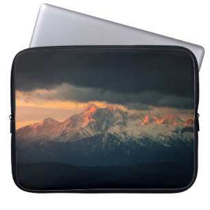 HOUSSE POUR ORDINATEUR PORTABLE PHOTOGRAPHIE DU PAYSAGE DES MONTAGNES DE NEIGE SOU
