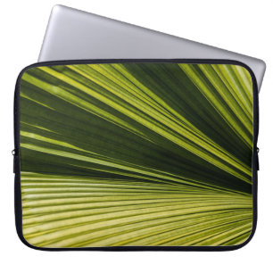 Housse Pour Ordinateur Portable Photographie macro de la feuille verte