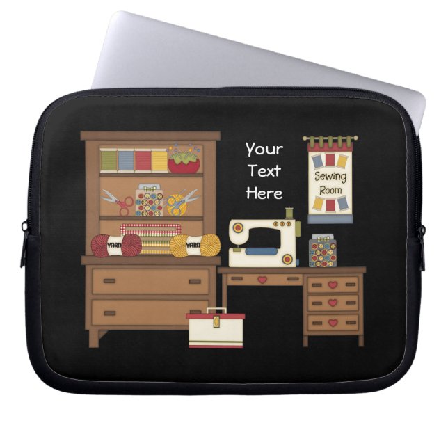 Housse Pour Ordinateur Portable Pièce de couture 1 (personnalisable) (Devant)