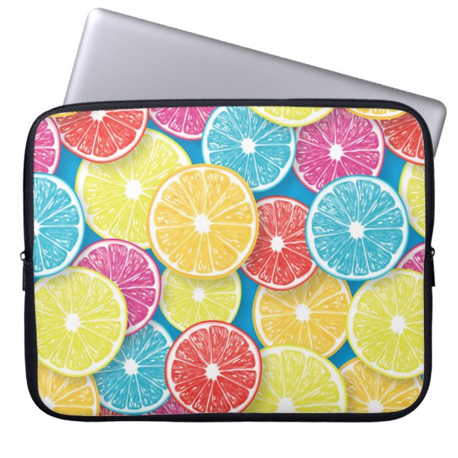 Housse Pour Ordinateur Portable Pièces de fruits d'agrumes (Devant)
