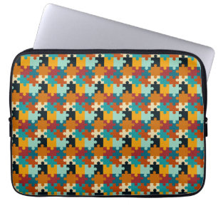 Housse Pour Ordinateur Portable Pièces de puzzle esthétique vintage Motif