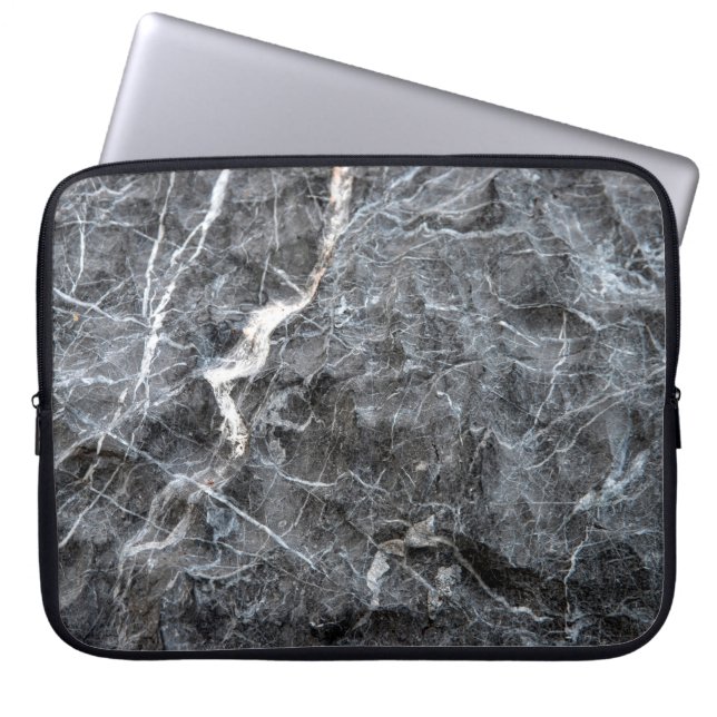 Housse Pour Ordinateur Portable Pierre de marbre gris (Devant)