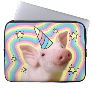 Housse Pour Ordinateur Portable Piglet magique Unicorn