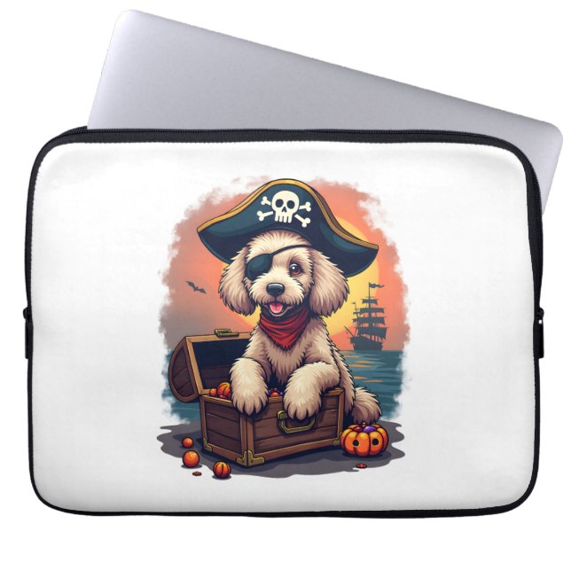 Housse Pour Ordinateur Portable Pillage Caniche Pirate (Devant)