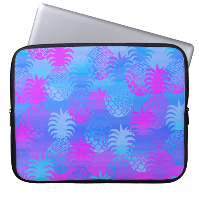 Housse Pour Ordinateur Portable Pineappa hawaïenne Pukana Sunset Blend (Devant)