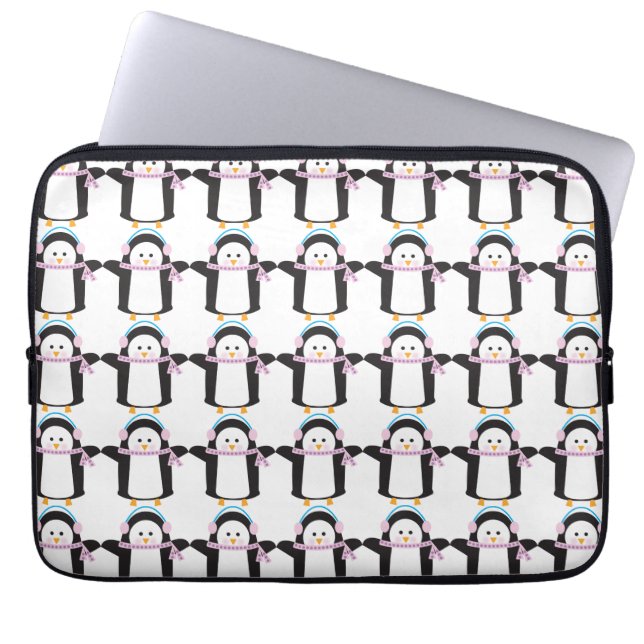 Housse Pour Ordinateur Portable Pingouin chilien (Devant)