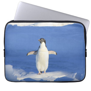 Housse Pour Ordinateur Portable Pingouin drôle sur la glace photo