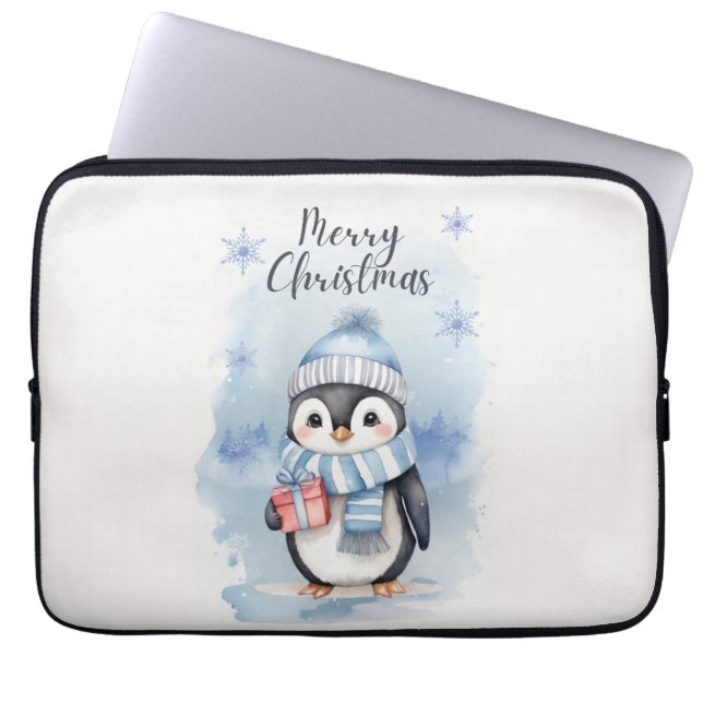Housse Pour Ordinateur Portable "Pingouin mignon 2" (Devant)