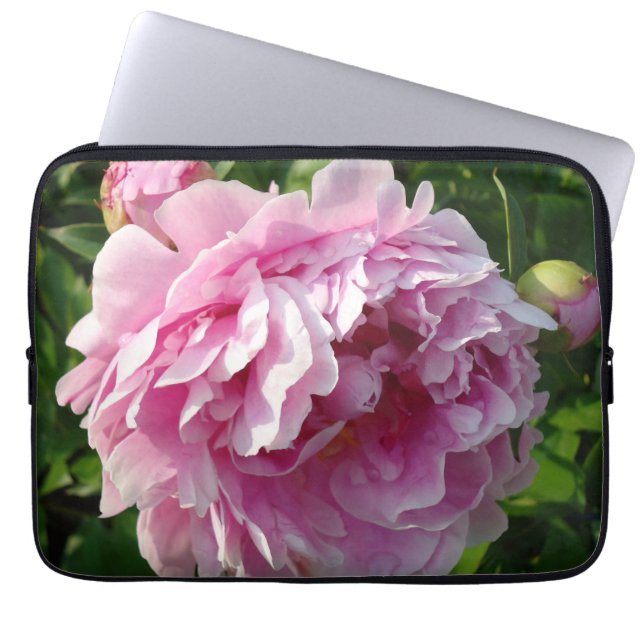 Housse Pour Ordinateur Portable Pink Peony photo cottage ferme jardin fleuri (Devant)