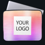 Housse Pour Ordinateur Portable Pink Purple Metallic - Logo Personnalisé Promotion<br><div class="desc">Moderne or,  rose et violet Pastel Arc-en-ciel Ombre Faux métal inoxydable or Elegant Logo Personnalisé Promotionnel Portable Bag ou Manche Promotionnel (promo) Coque publicitaire. Ce coque peut être customisé pour inclure le logo de votre entreprise ou de votre entreprise.</div>