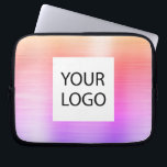 Housse Pour Ordinateur Portable Pink Purple Metallic - Logo Personnalisé Promotion<br><div class="desc">Moderne or,  rose et violet Pastel Arc-en-ciel Ombre Faux métal inoxydable or Elegant Logo Personnalisé Promotionnel Portable Bag ou Manche Promotionnel (promo) Coque publicitaire. Ce coque peut être customisé pour inclure le logo de votre entreprise ou de votre entreprise.</div>