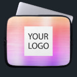 Housse Pour Ordinateur Portable Pink Purple Metallic - Logo Personnalisé Promotion<br><div class="desc">Moderne or,  rose et violet Pastel Arc-en-ciel Ombre Faux métal inoxydable or Elegant Logo Personnalisé Promotionnel Portable Bag ou Manche Promotionnel (promo) Coque publicitaire. Ce coque peut être customisé pour inclure le logo de votre entreprise ou de votre entreprise.</div>