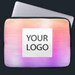 Housse Pour Ordinateur Portable Pink Purple Metallic - Logo Personnalisé Promotion<br><div class="desc">Moderne or,  rose et violet Pastel Arc-en-ciel Ombre Faux métal inoxydable or Elegant Logo Personnalisé Promotionnel Portable Bag ou Manche Promotionnel (promo) Coque publicitaire. Ce coque peut être customisé pour inclure le logo de votre entreprise ou de votre entreprise.</div>