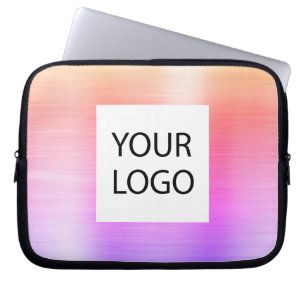 Housse Pour Ordinateur Portable Pink Purple Metallic - Logo Promotionnel