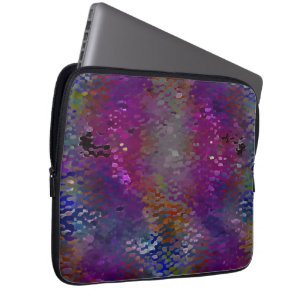 Housse Pour Ordinateur Portable Pink to colorful scaly plaques and moth-eaten faul