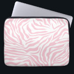 Housse Pour Ordinateur Portable Pink Zebra Stripes Wild Animal Print Zebra Pattern<br><div class="desc">Zebra Print – baby pink and white pattern - wild animal print.</div>