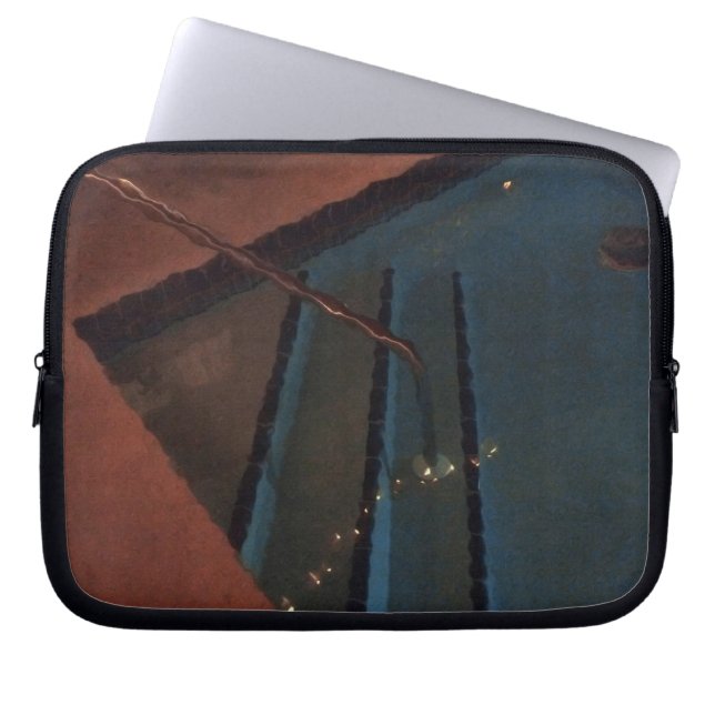 Housse Pour Ordinateur Portable Piscine de nuit Abstraite (Devant)
