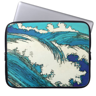 Housse Pour Ordinateur Portable PixDezines konen uehara vagues océaniques, 上 原
