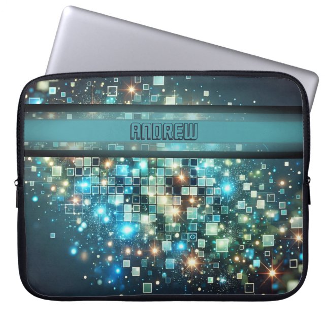 Housse Pour Ordinateur Portable Pixel Bokeh (Devant)