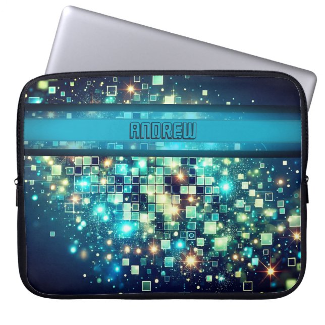 Housse Pour Ordinateur Portable Pixel Bokeh (Devant)