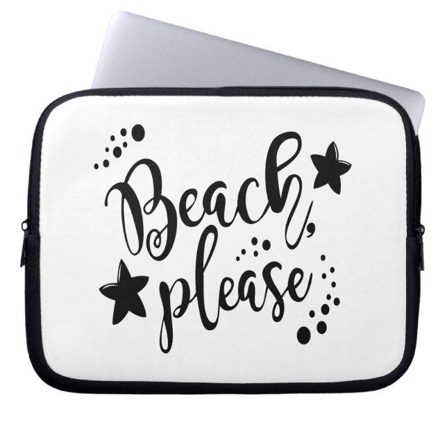Housse Pour Ordinateur Portable Plage (Devant)