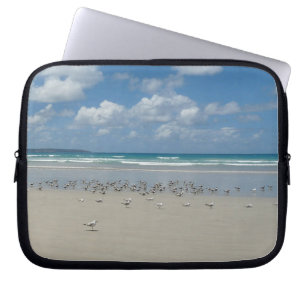 Housse Pour Ordinateur Portable Plage avec mouettes