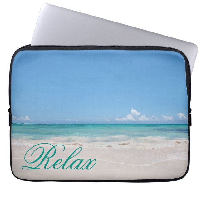 Housse Pour Ordinateur Portable Plage Backgroud (Devant)