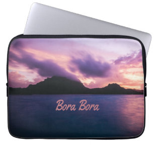 Housse Pour Ordinateur Portable Plage de Bora Bora Suset Island