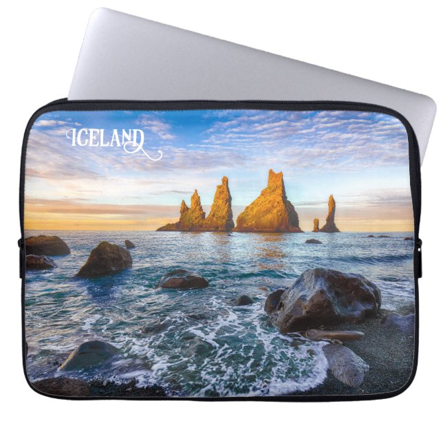 Housse Pour Ordinateur Portable Plage de Reynisfjara, Islande (Devant)