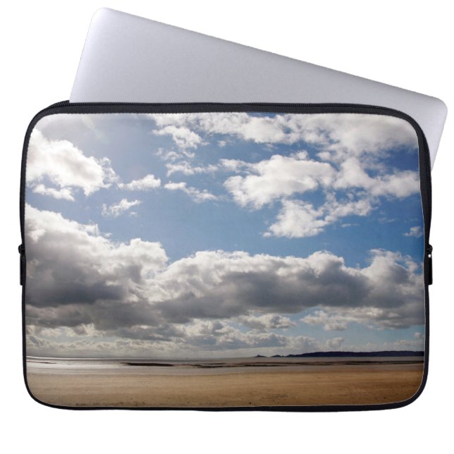 Housse Pour Ordinateur Portable plage de Swansea Bay (Devant)