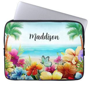 Housse Pour Ordinateur Portable Plage d'été amusante
